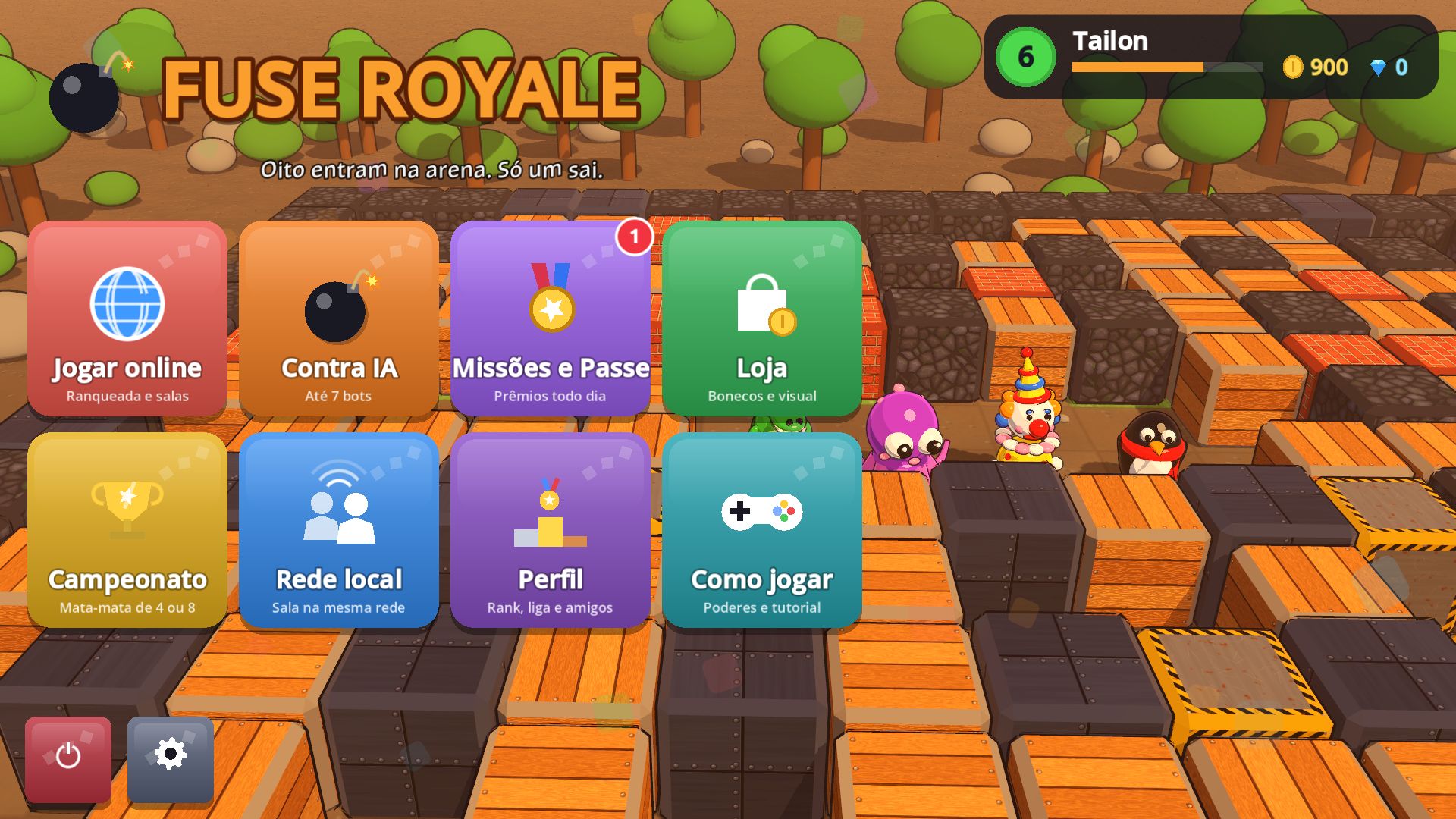 Menu do jogo